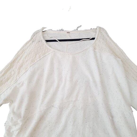 Free People My Girl Tunic Long Sleeve Pullover Tunic Cream Size M - Picture 4 of 12